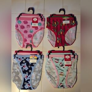 New Lot Of 4 Walmart Christmas Underwear 3-Packs In Assorted Styles, Size Small